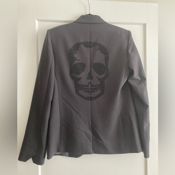 Rare Zadig & Voltaire blazer small skull gem studs - Picture 1 of 5
